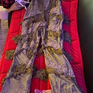 1 piece shingles outfit the Tina Turner look in Army Green